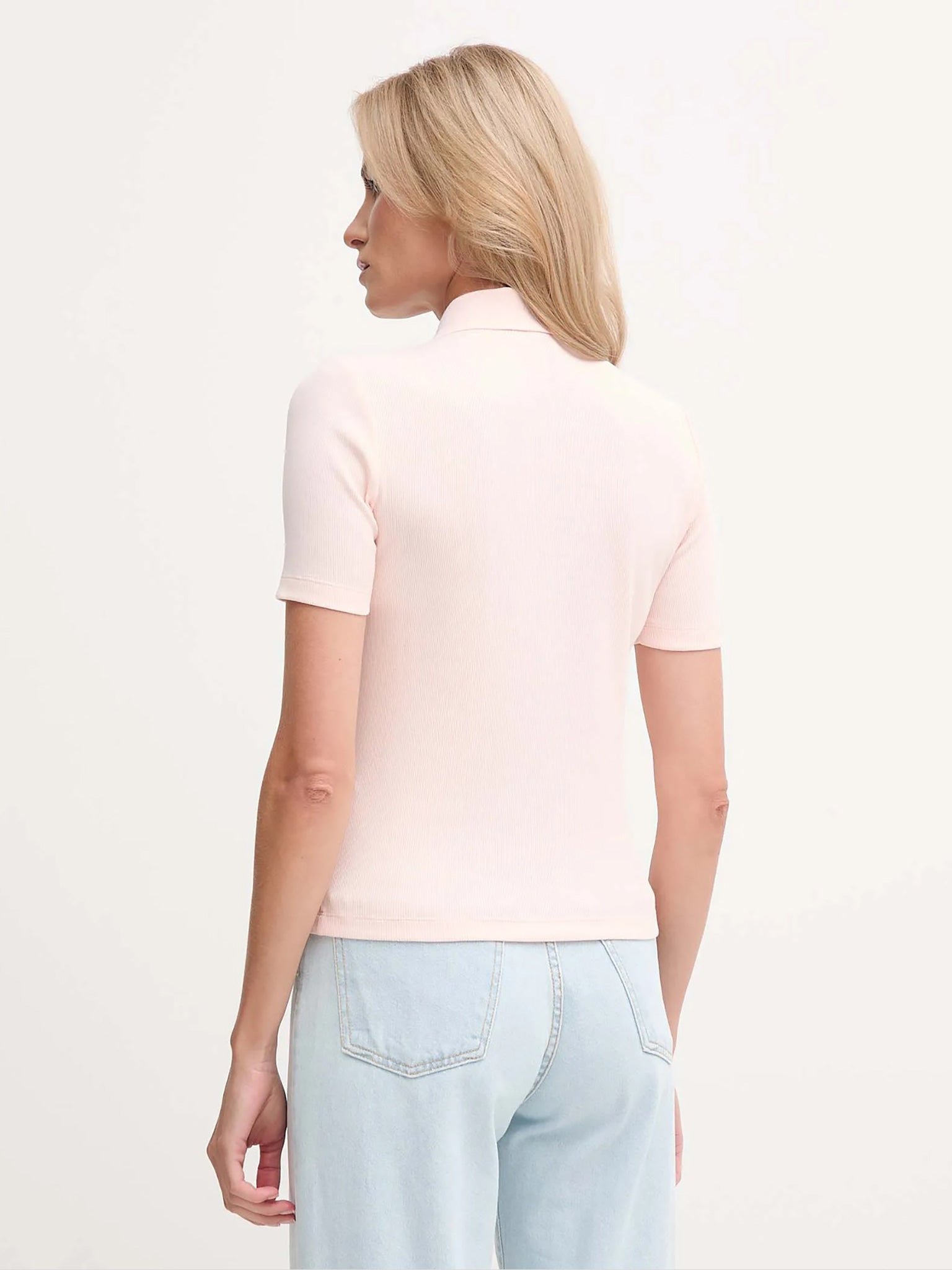 Γυναικεία μπλούζα polo A - WOVEN LABEL 2X2 RIB POLO LV047C907GVI7 | LV047C907GVI7