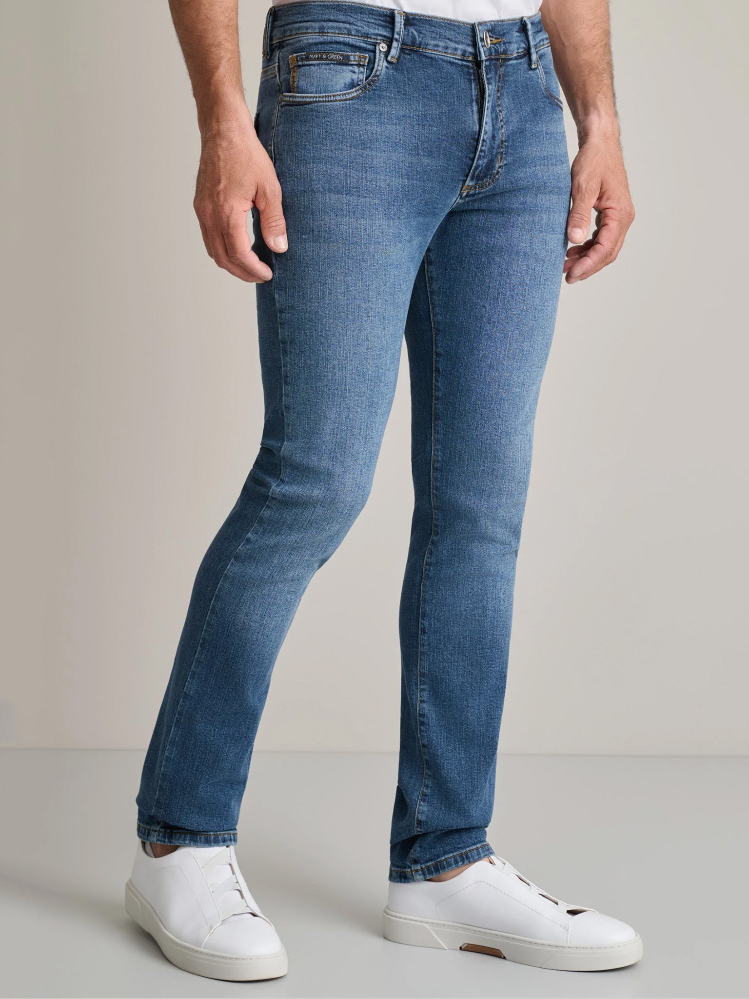 Ανδρικό παντελόνι τζιν classic blue 24YI.219/7/LW | 24YI.219/7/LW
