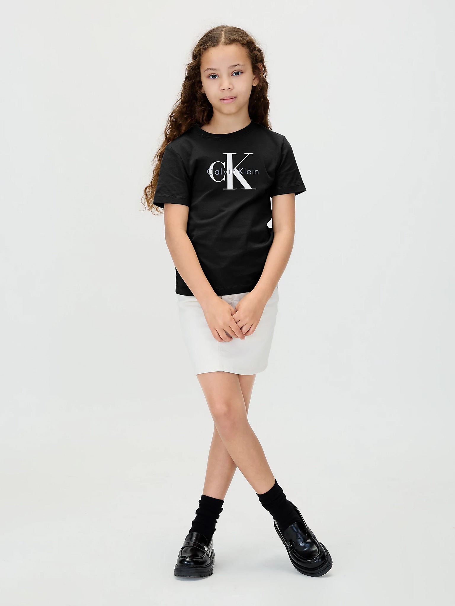 Παιδική μπλούζα μακό CK MONOGRAM SS T-SHIRT IU0IU00715BEH | IU0IU00715BEH