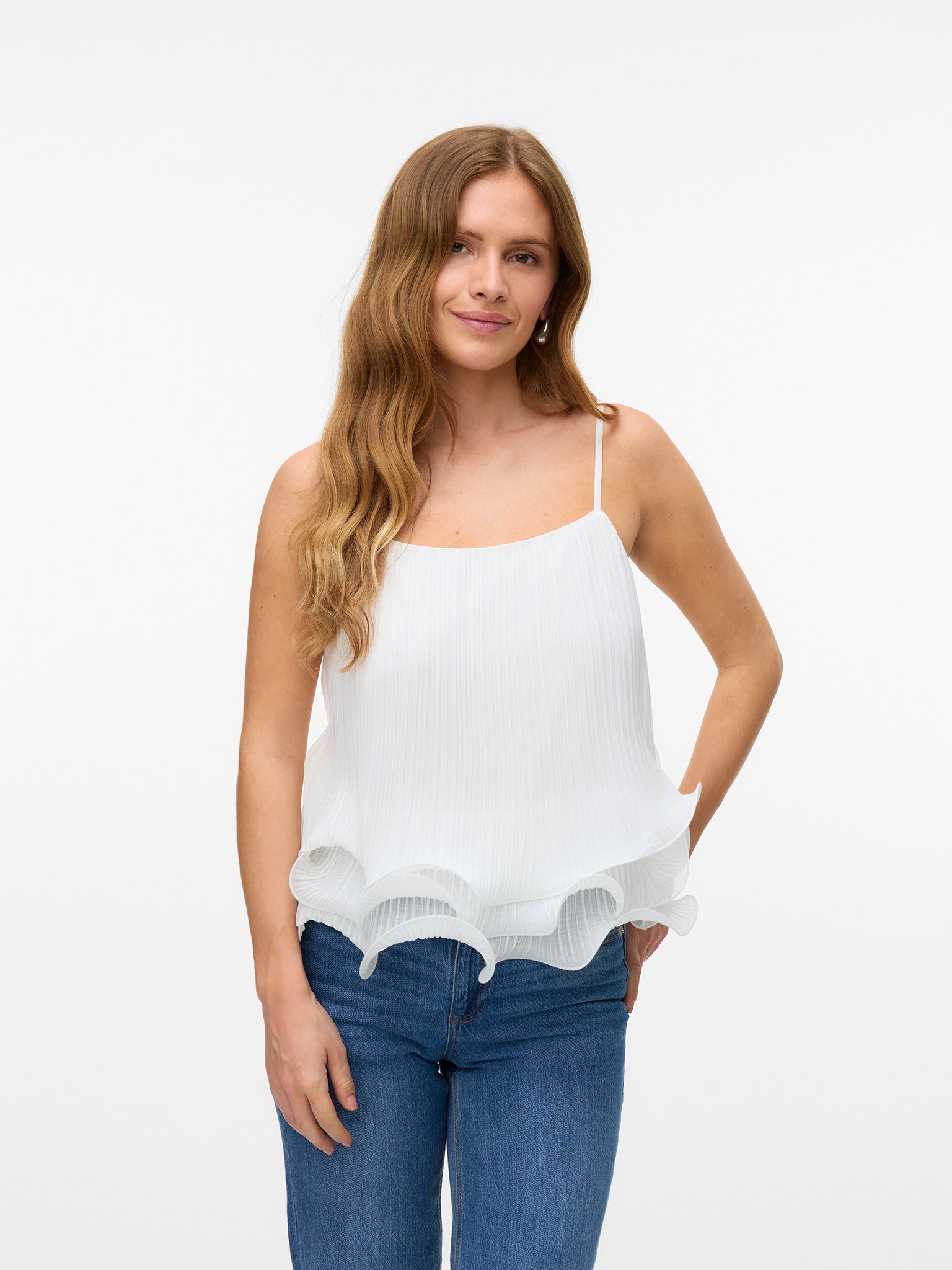 Γυναικείο top πλισέ VMNOVA SL PLEATED TOP WVN EXP 10337112 | 10337112