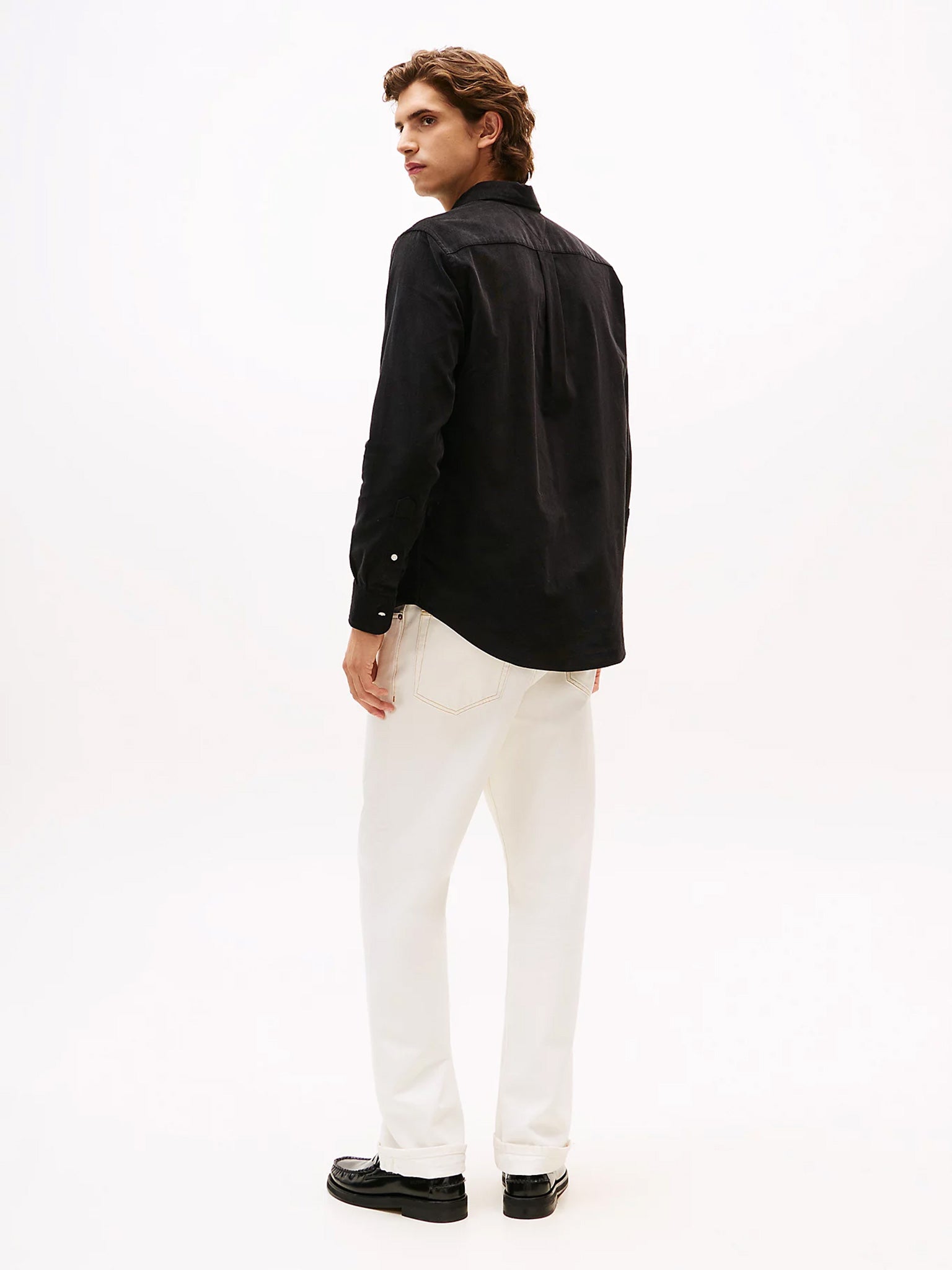 Ανδρικό πουκάμισο κοτλέ SOLID CORDUROY RF SHIRT MW0MW40486BDS | MW0MW40486BDS