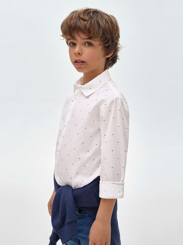 Εφηβικό πουκάμισο σταμπωτό βαμβάκι BCI 13-07187-046 | 13-07187-046