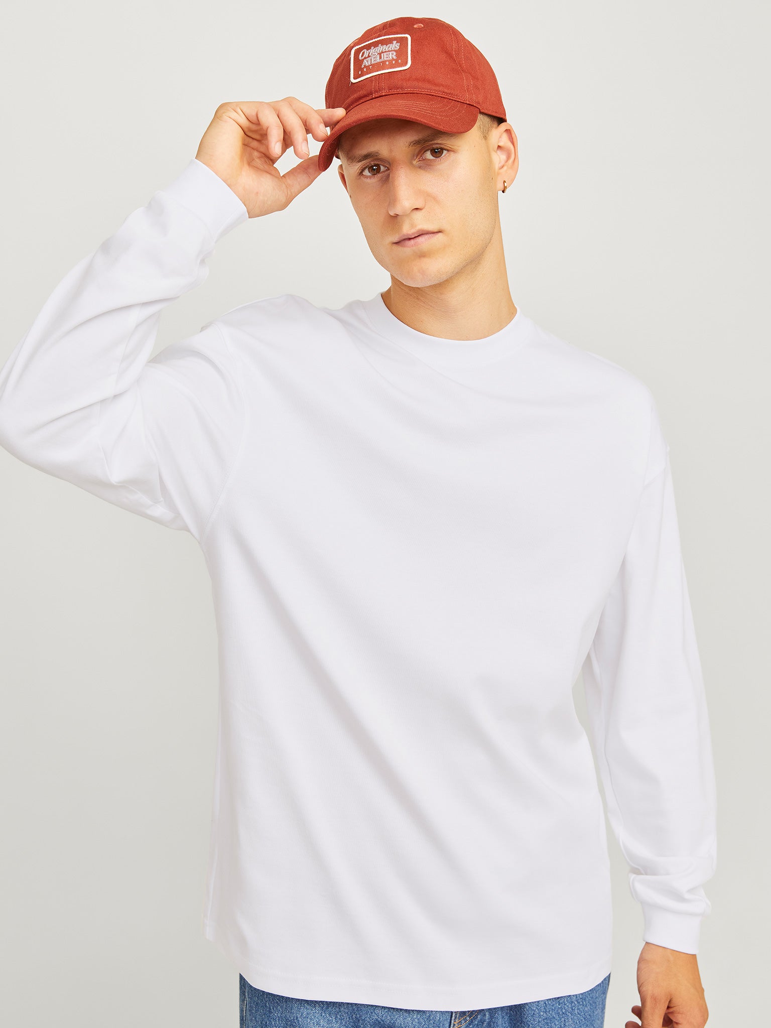 Ανδρική μπλούζα μακό JJEURBAN EDGE TEE LS O-NECK NOOS 12256422 | 12256422