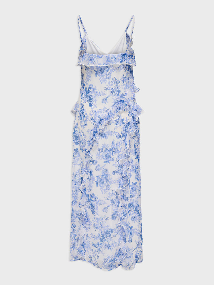Γυναικείο φόρεμα ONLMIRIAM LIFE S/L FRILL LONG DRESS 15348901 | 15348901