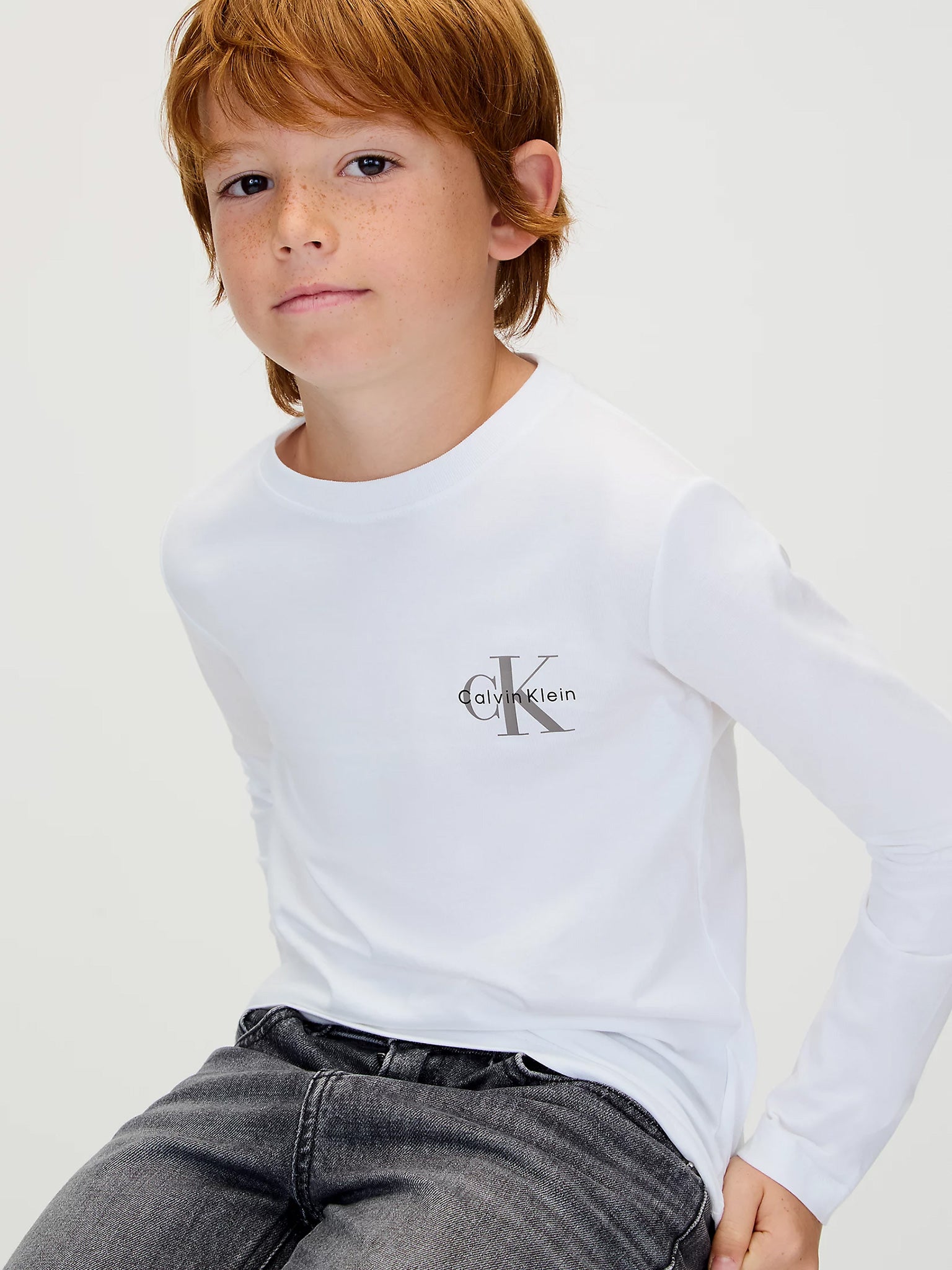 Παιδική μπλούζα μακό CHEST MONOLOGO LS T-SHIRT IU0IU00717YAF | IU0IU00717YAF