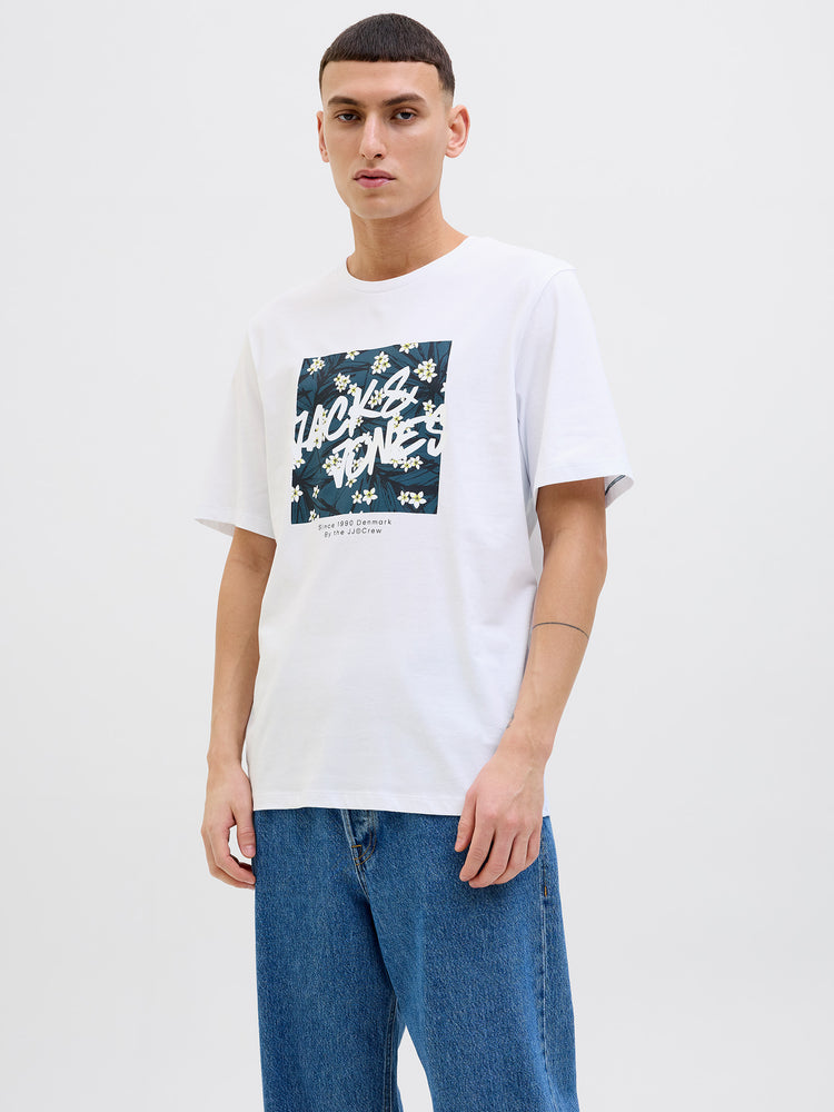 Ανδρικό t-shirt JJHAWAII SHAPE TEE SS CREW NECK 12269324 | 12269324