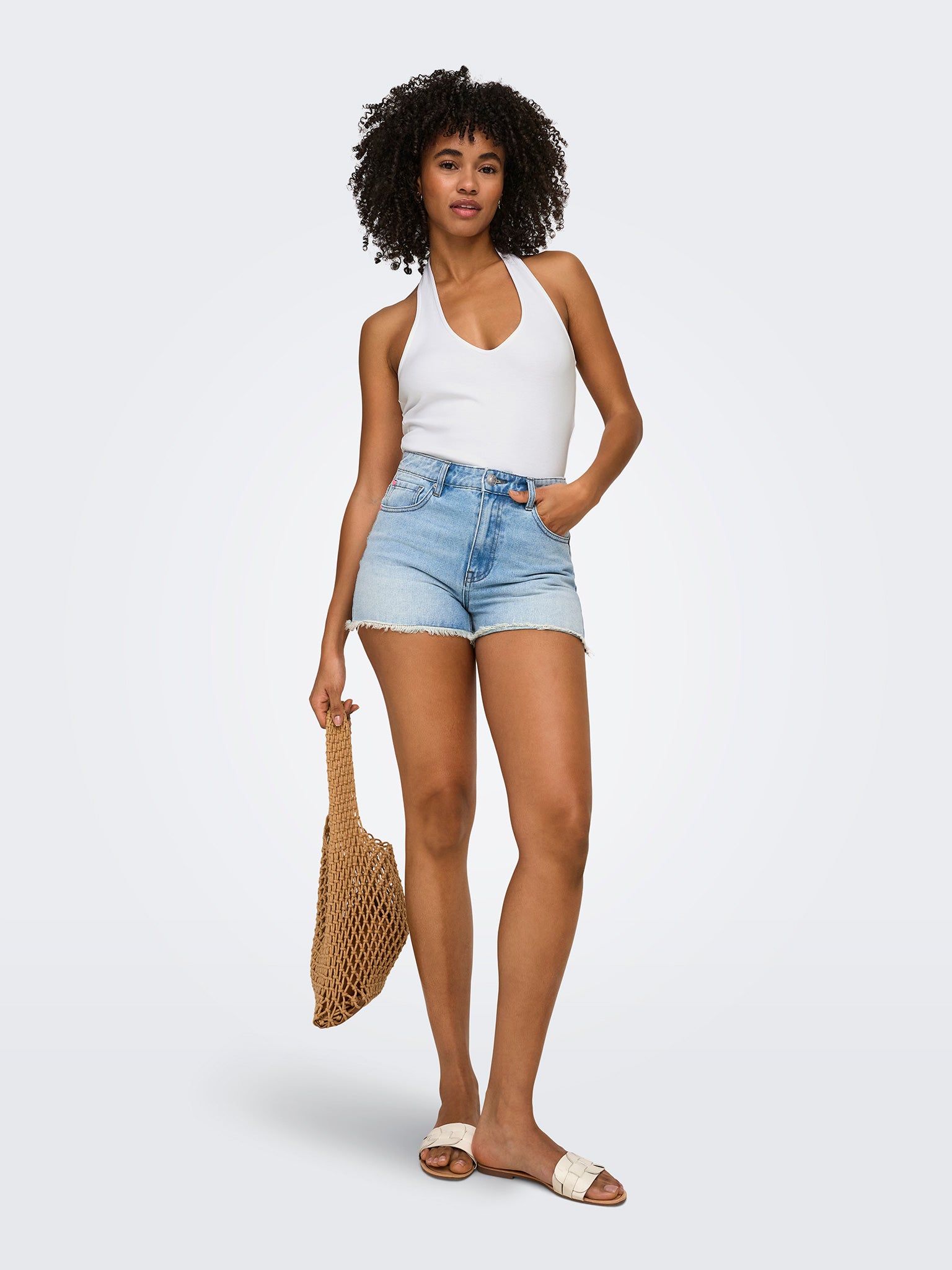 Γυναικεία μπλούζα ve γιακά ONLMALIA S/L TOP BOX JRS 15374843 | 15374843
