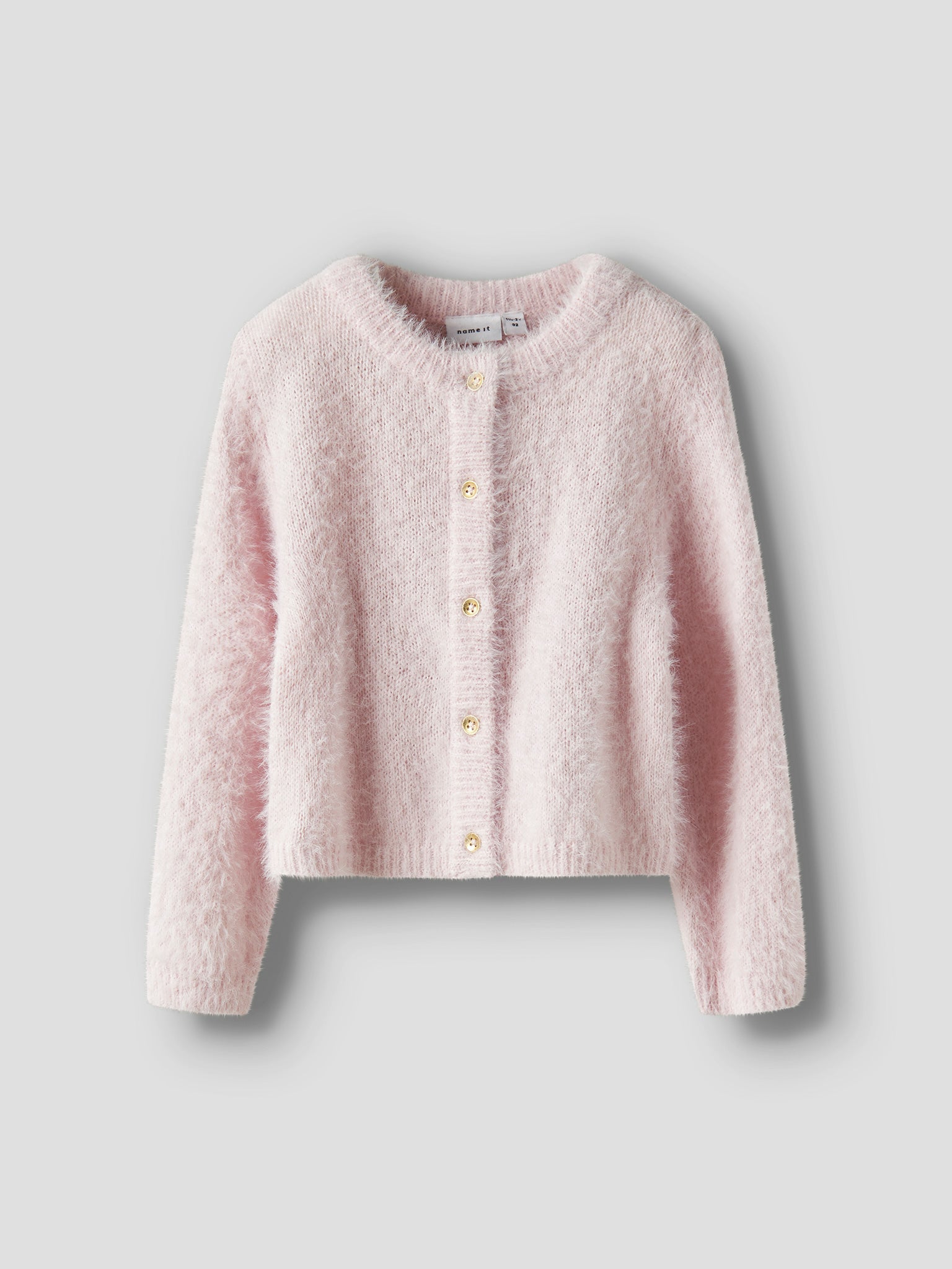 Παιδική ζακέτα χνουδωτή NMFREVERA LS KNIT SHORT 13235428 | 13235428