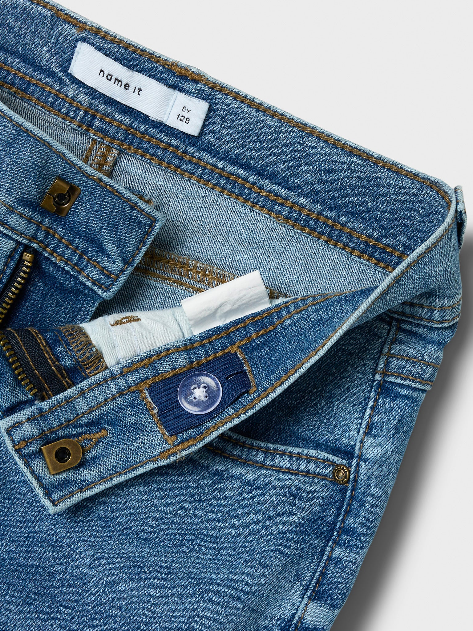 Εφηβικό παντελόνι τζιν medium blue NKMSILAS SLIM JEANS 8808-DT TB 13244336 | 13244336