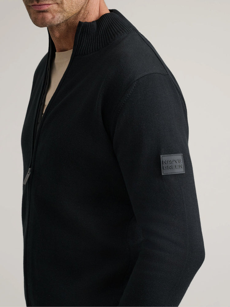 Ανδρική ζακέτα πλεκτή black 24YM.998/GZ.1 | 24YM.998/GZ.1