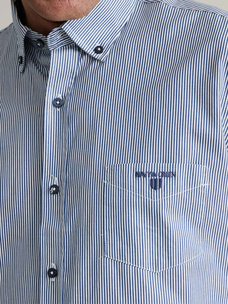 Ανδρικό πουκάμισο white/deep blue | 24NG.BX128/1B.4/R
