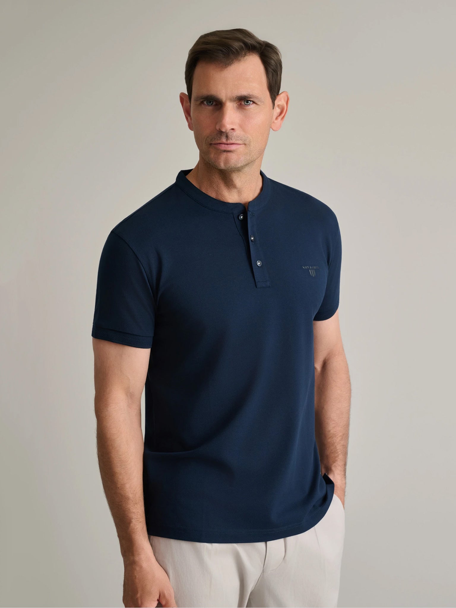Ανδρικό polo marine blue 24TS.005/YL/PB | 24TS.005/YL/PB