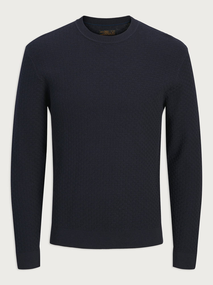 Ανδρική μπλούζα πλεκτή JPRBLUSTANLEY KNIT CREW NECK 12305682 | 12305682