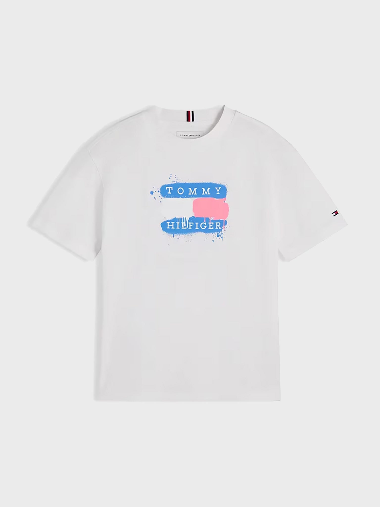 Παιδική μπλούζα TOMMY FLAG GRAFFITI T-SHIRT SS KB0KB10546YBR | KB0KB10546YBR