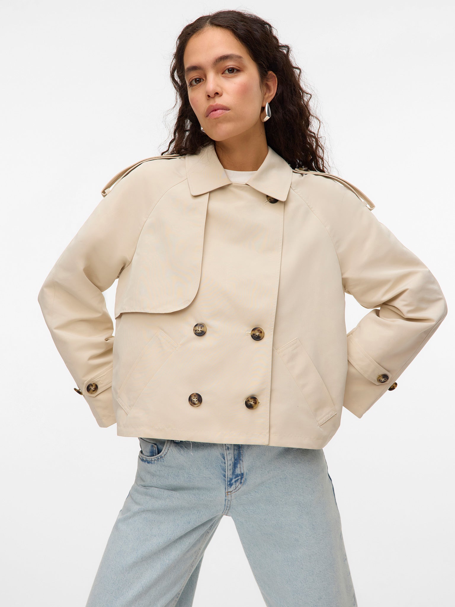 Γυναικεία καπαρντίνα κοντή VMCHLOE SHORT TRENCHCOAT NOOS 10309534 | 10309534