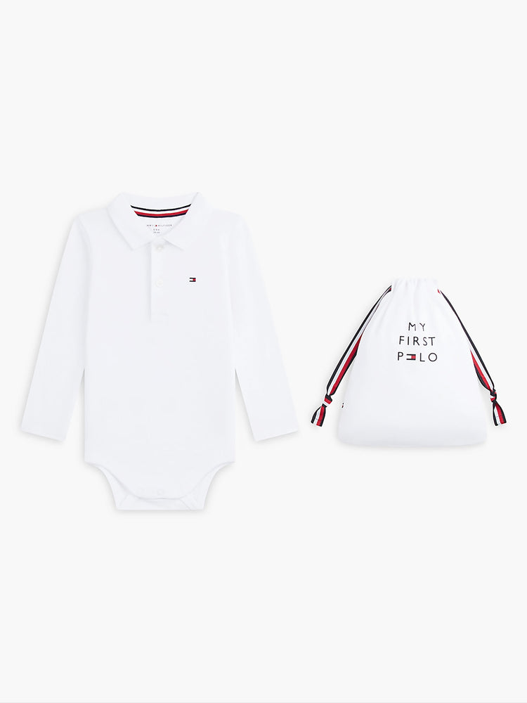 Βρεφικό σετ κορμάκι polo giftbox POLO BODY LS GIFTBOX KN0KN02255YBR | KN0KN02255YBR