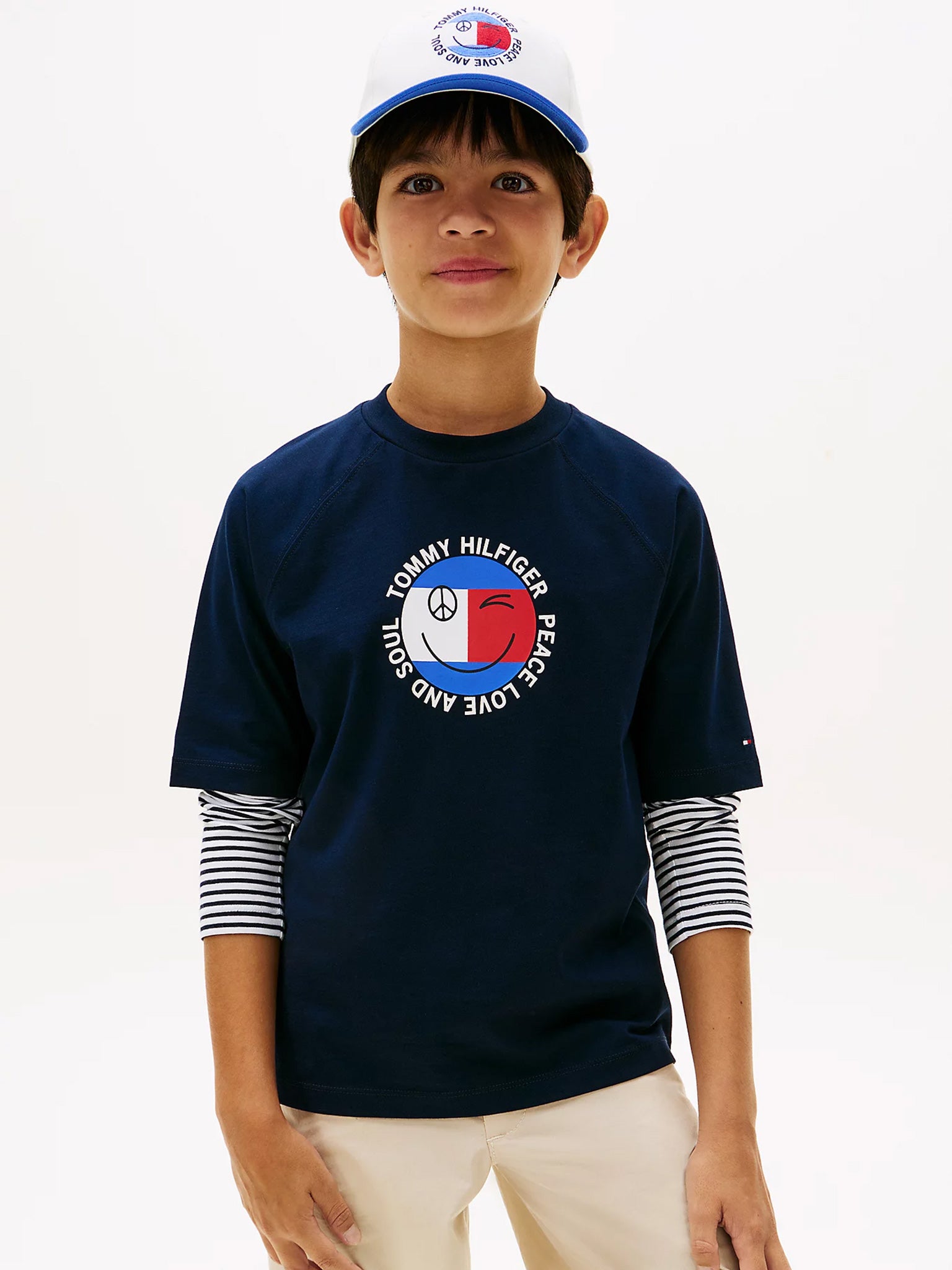 Παιδική μπλούζα μακό FUN FLAG GRAPHIC T-SHIRT KB0KB10269C1G | KB0KB10269C1G