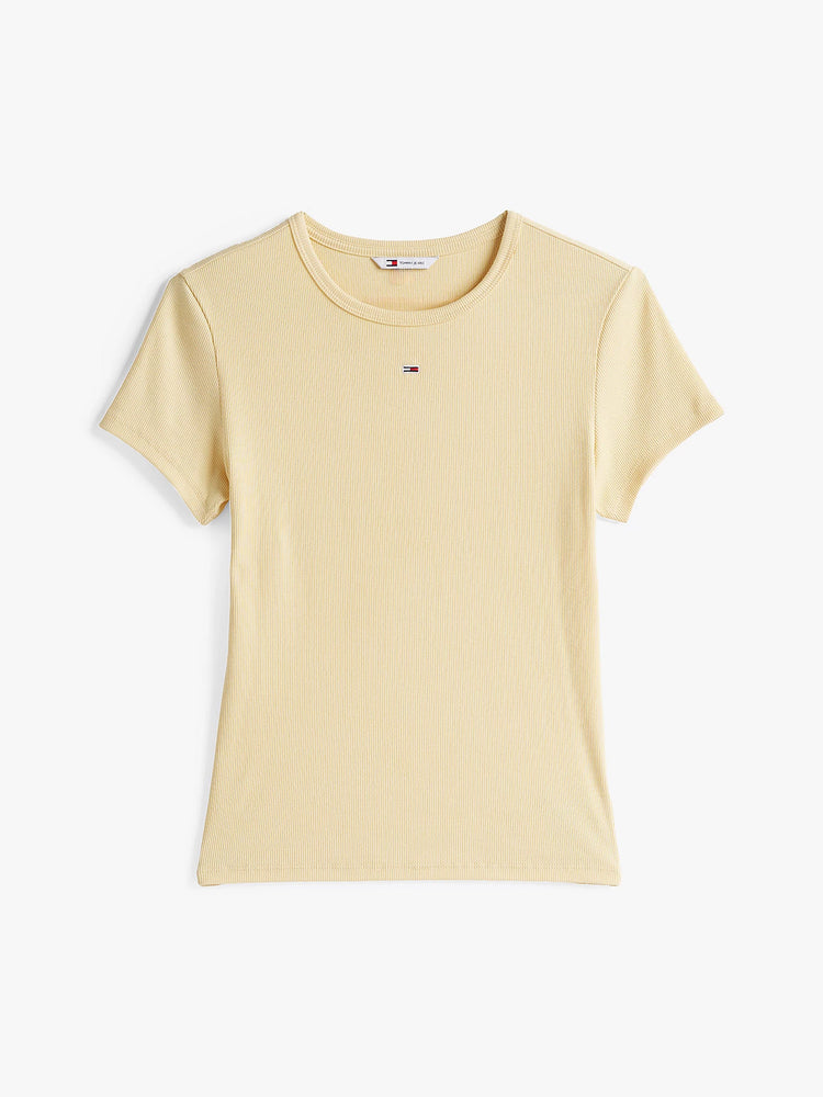Γυναικείο t-shirt ριπ TJW SLIM ESSENTIAL RIB SS EXT DW0DW17383ZGA | DW0DW17383ZGA