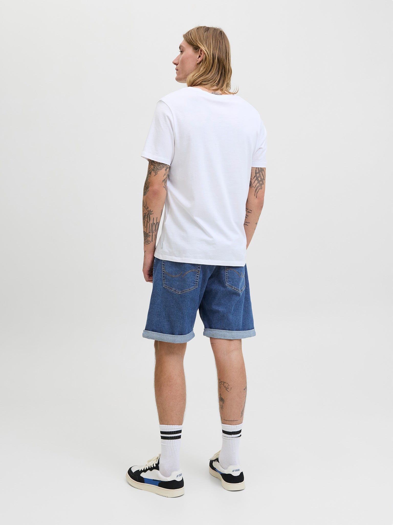 Ανδρική βερμούδα τζιν JJIRICK JJBASIC SHORTS AT 12269499 | 12269499