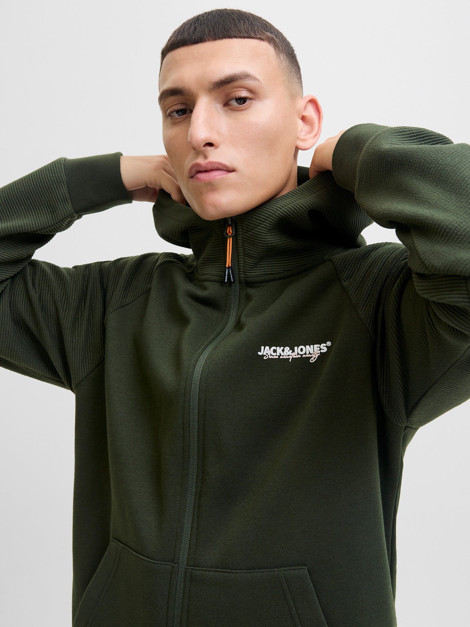 Ανδρική ζακέτα φούτερ JJTHATCHER SWEAT ZIP HOOD 12278609 | 12278609