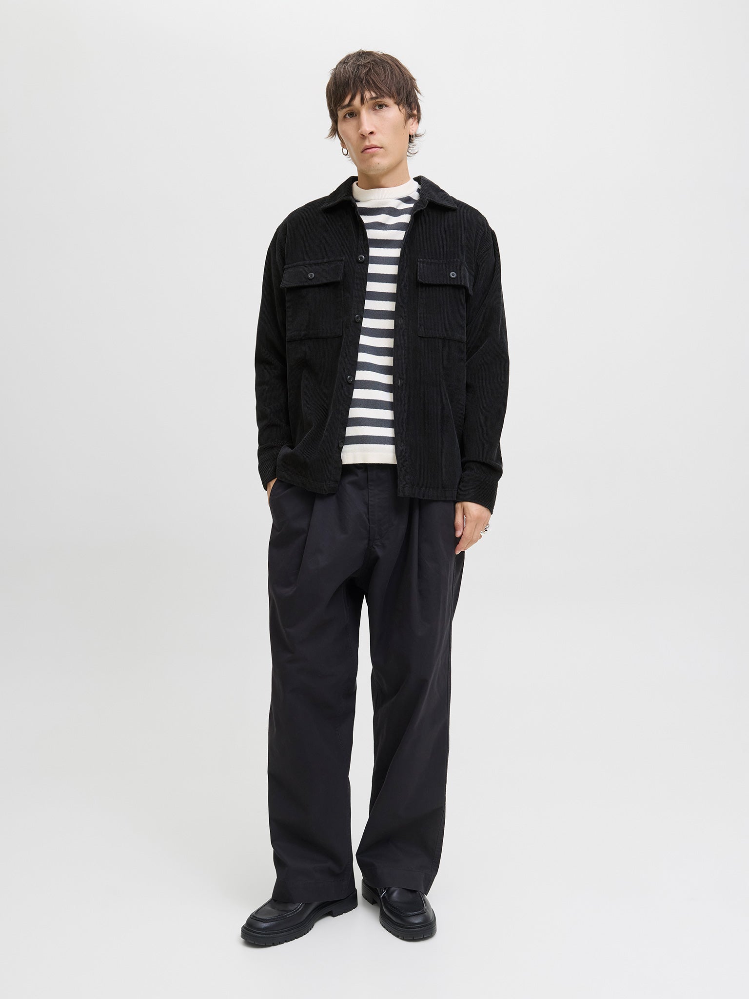 Ανδρικό πουκάμισο κοτλέ JJEPERFECT CORDUROY OVERSHIRT LS SN 12278825 | 12278825