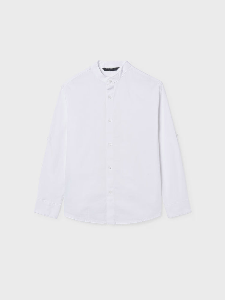 Εφηβικό πουκάμισο γιακάς mao | 26-06176-010