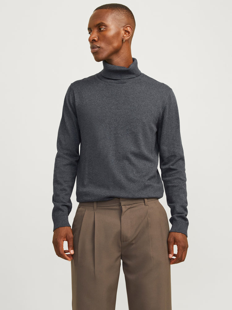 Ανδρική μπλούζα ζιβάγκο JJEBASIC KNIT ROLL NECK NOOS 12258051 | 12258051