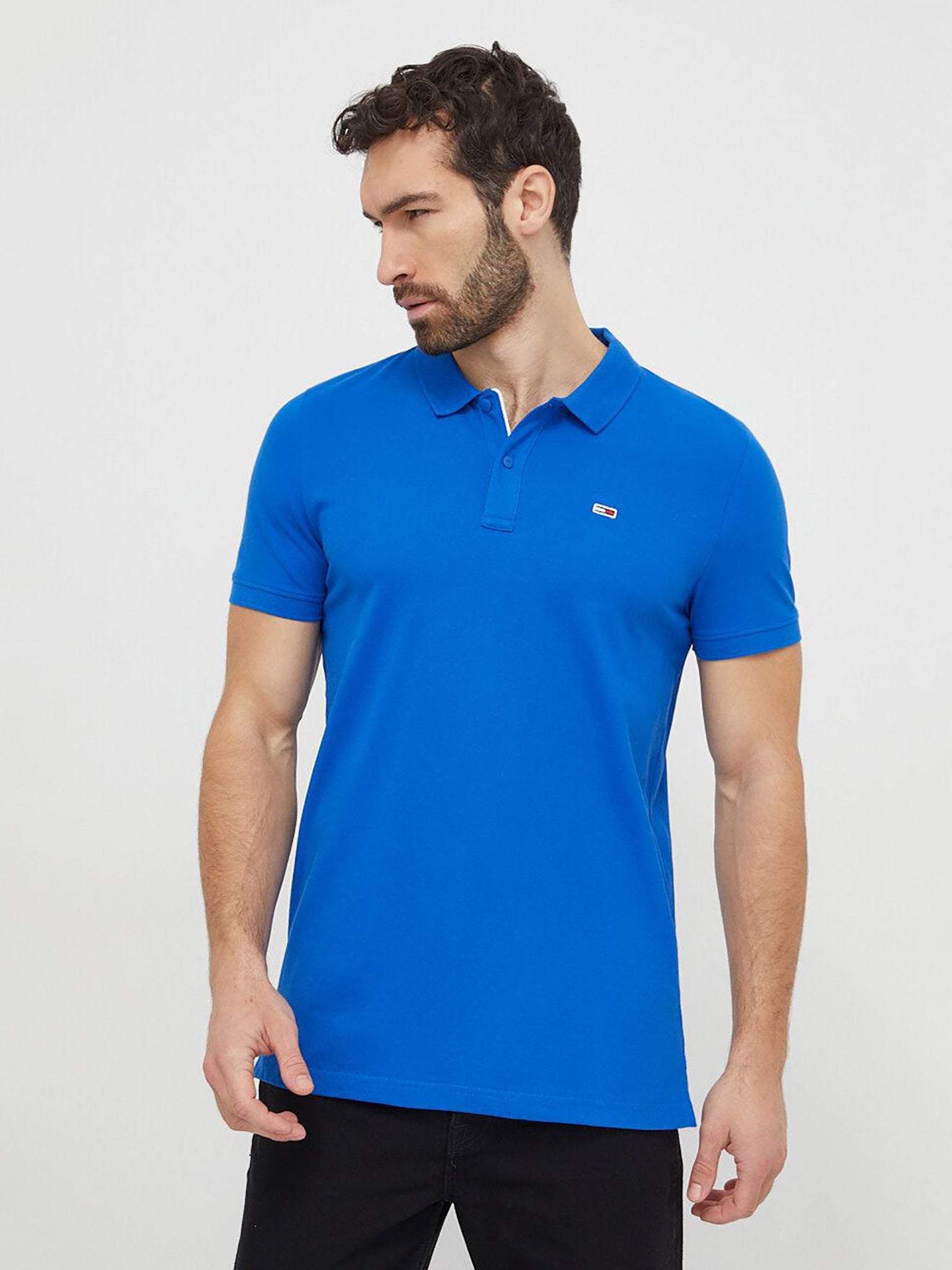 Ανδρικό polo TJM SLIM PLACKET POLO EXT DM0DM18312C8P | DM0DM18312C8P