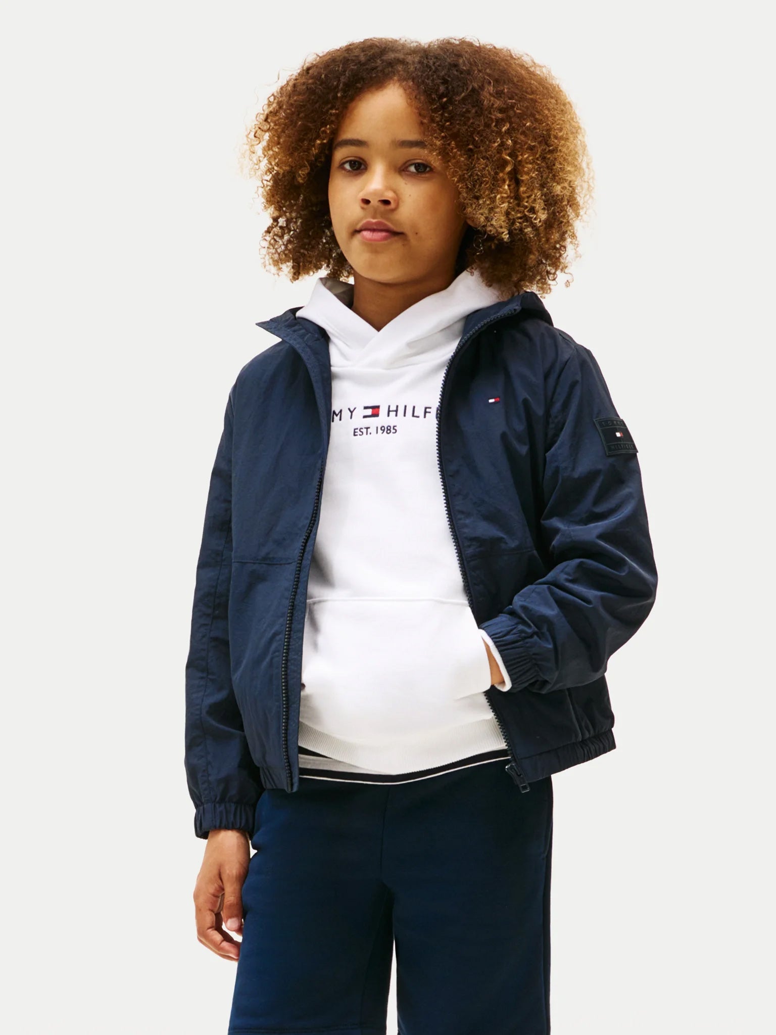 Παιδικό μπουφάν αντιανεμικό TOMMY FLAG EMB WINDBREAKER KB0KB09737C1G | KB0KB09737C1G
