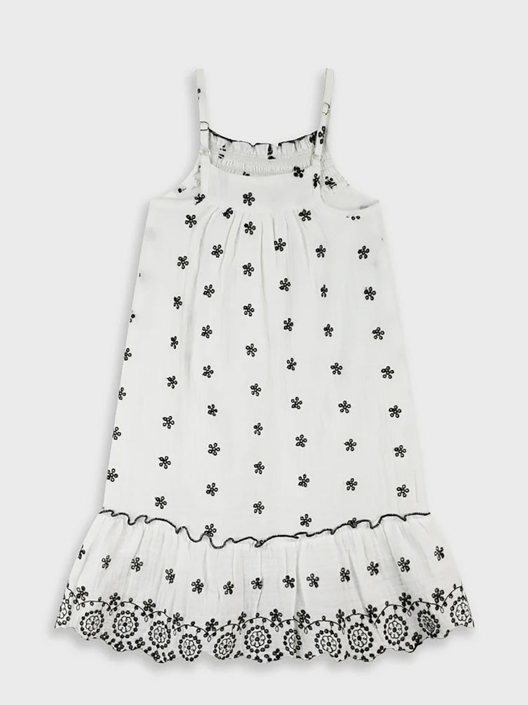 Εφηβικό φόρεμα με κέντημα | 16-226207-7