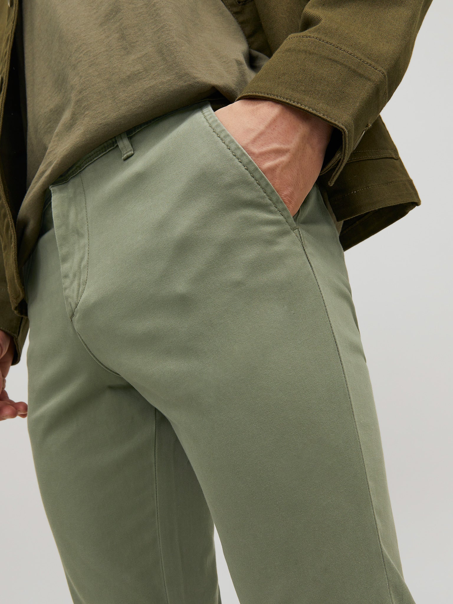 Ανδρικό παντελόνι καπαρντινέ lichen green JPSTMARCO BOWIE NOOS 12150148 | 12150148