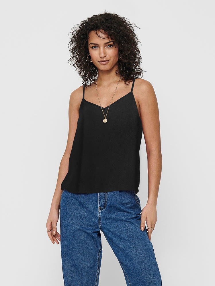Γυναικείο top μονόχρωμο ONLNOVA LIFE VIS PARIS SINGLET WVN 15222159 | 15222159