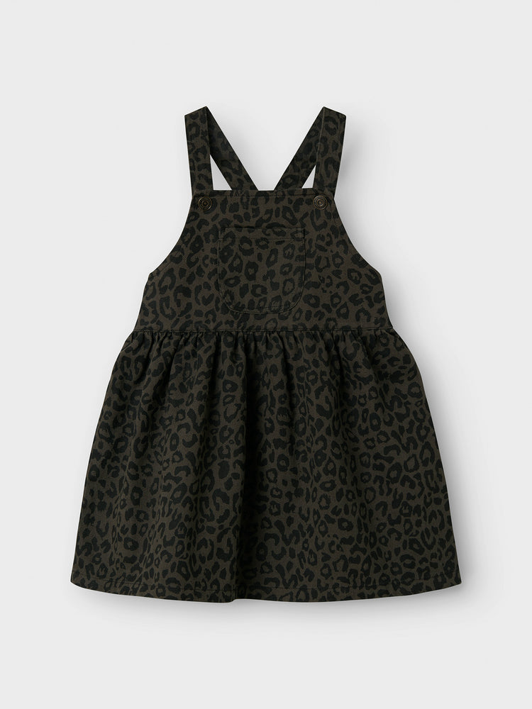 Παιδική σαλοπέτα φόρεμα animal NMFLELA LEO TWI DRESS 3270-HP 13244731 | 13244731