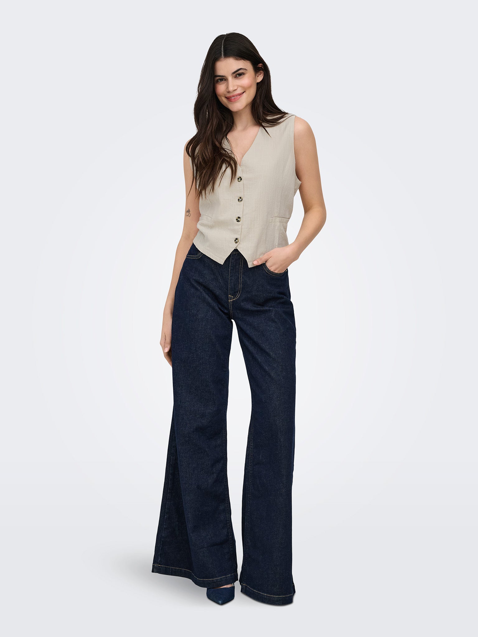 Γυναικείο γιλέκο ONLTIZANA COTTON VEST TOP WVN NOOS 15337097 | 15337097