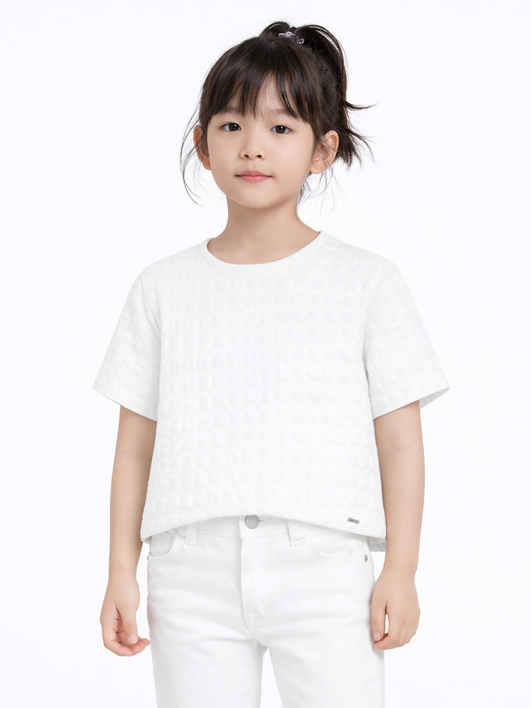 Εφηβική μπλούζα γκοφρέ | 16-226223-5