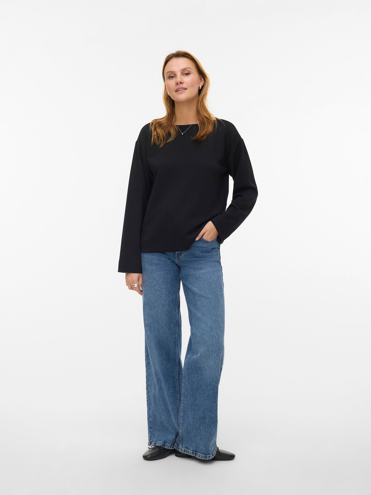 Γυναικεία μπλούζα VMHALI L/S BOAT NECK TOP JRS 10337750 | 10337750
