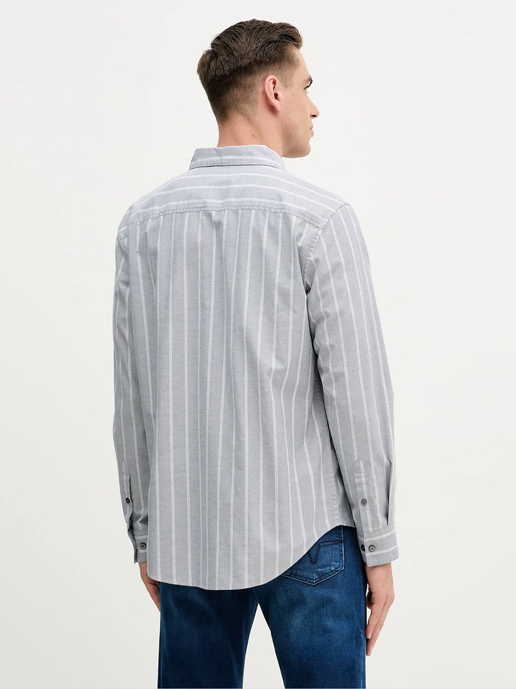 Ανδρικό πουκάμισο ριγέ LS STRIPE OXFORD CLASSIC SHIRT LV04RE113GWD7 | LV04RE113GWD7