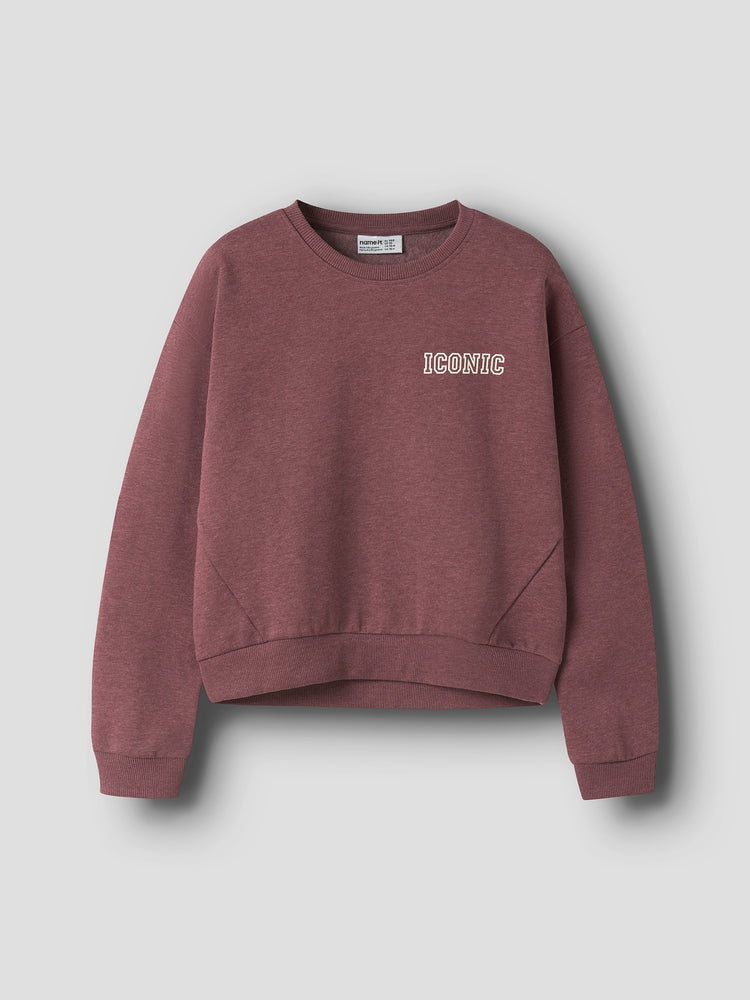 Εφηβική μπλούζα φούτερ NKFVIMA LS RLX SWEAT BRU 13260570 | 13260570