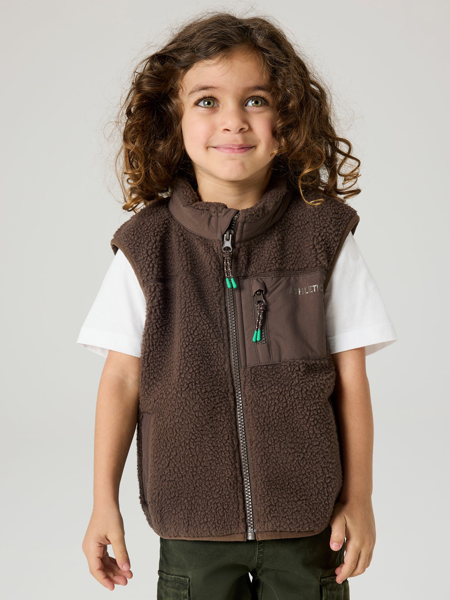 Παιδικό γιλέκο μπουκλέ NMMMILLER SHERPA VEST 13250732 | 13250732