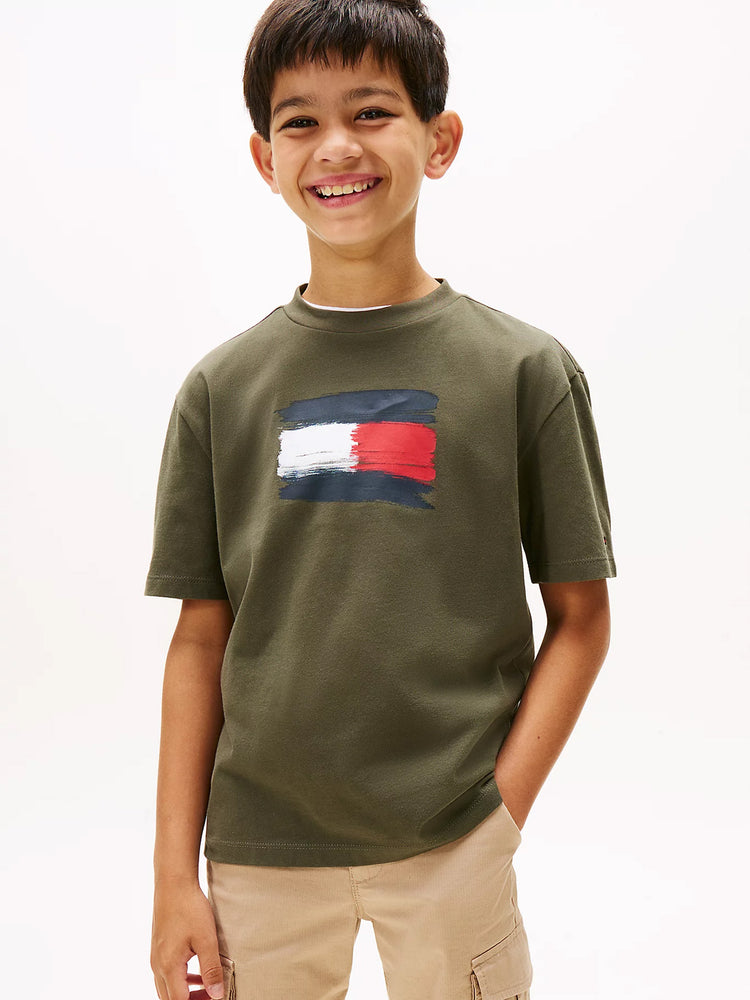 Παιδική μπλούζα μακό FLAG ARCHIVE TEE SS KB0KB10111MRH | KB0KB10111MRH