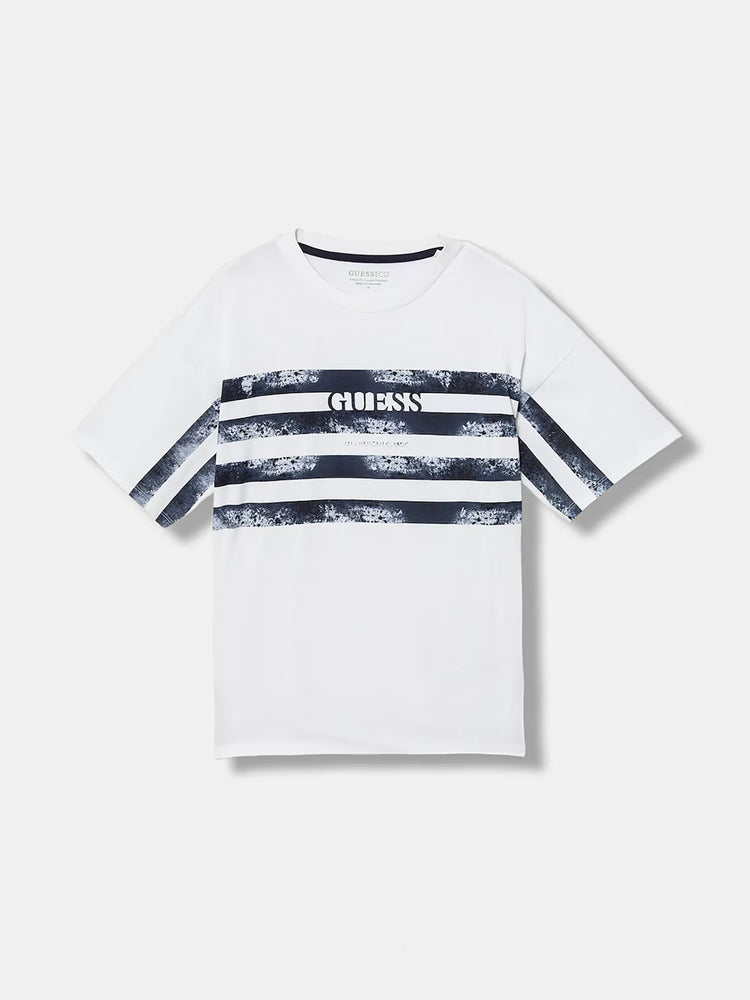 Εφηβική μπλούζα με ρίγα | L6RI16K8HM4G011