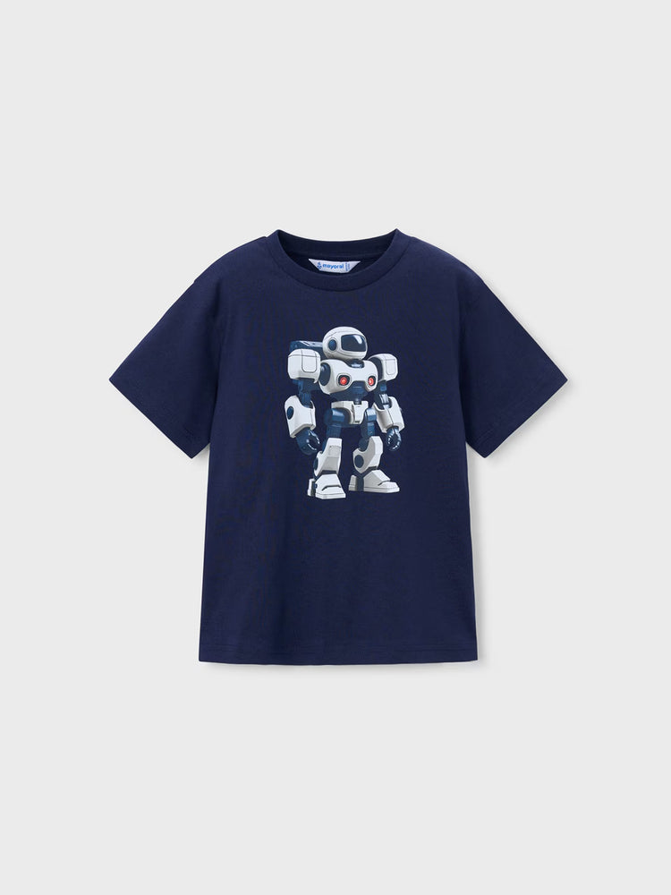 Παιδική μπλούζα τύπωμα ρομπότ | 26-03066-045