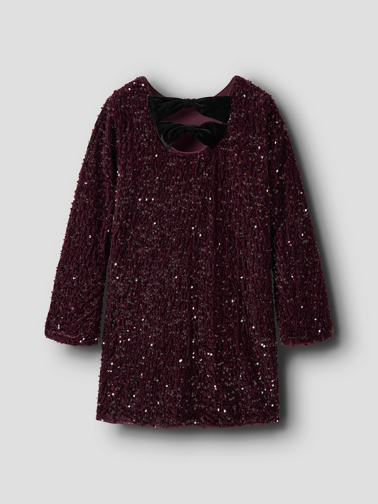 Εφηβικό φόρεμα παγιέτας NKFRUSITTA LS DRESS 13238600 | 13238600