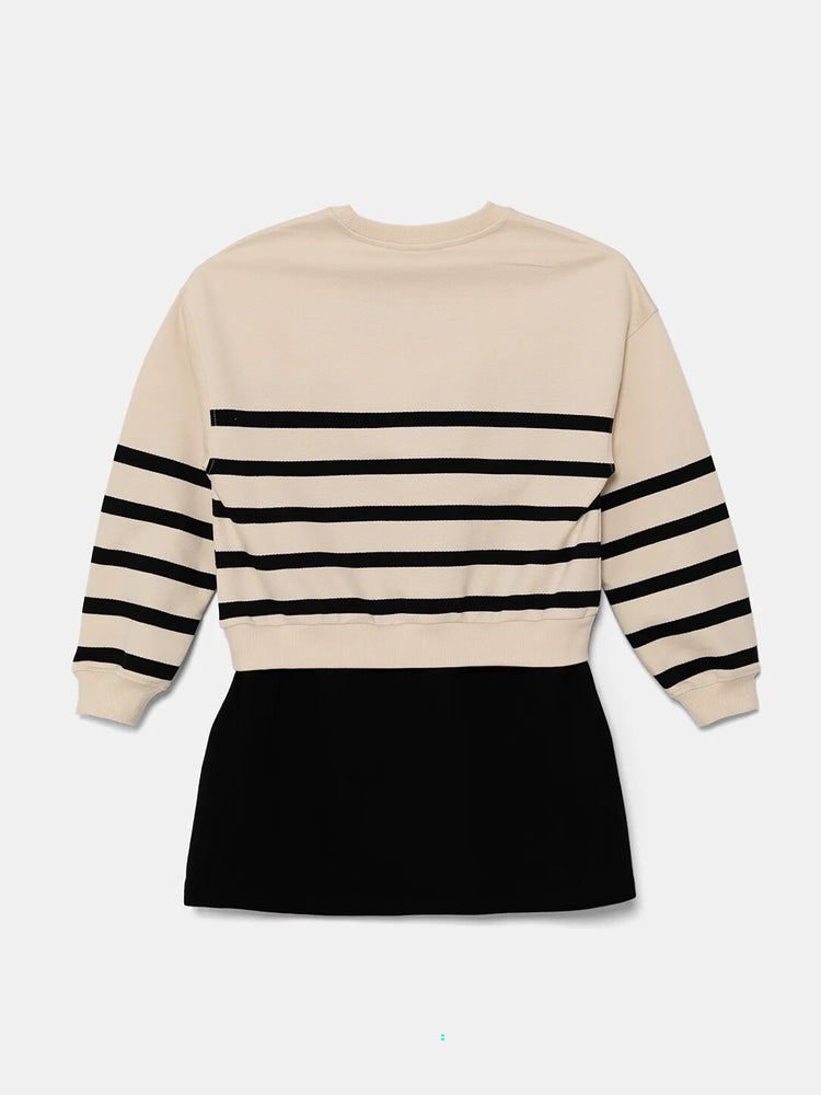 Εφηβικό φόρεμα φούτερ CK LS RELAXED TERRY DRESS IG0IG029630K4 | IG0IG029630K4