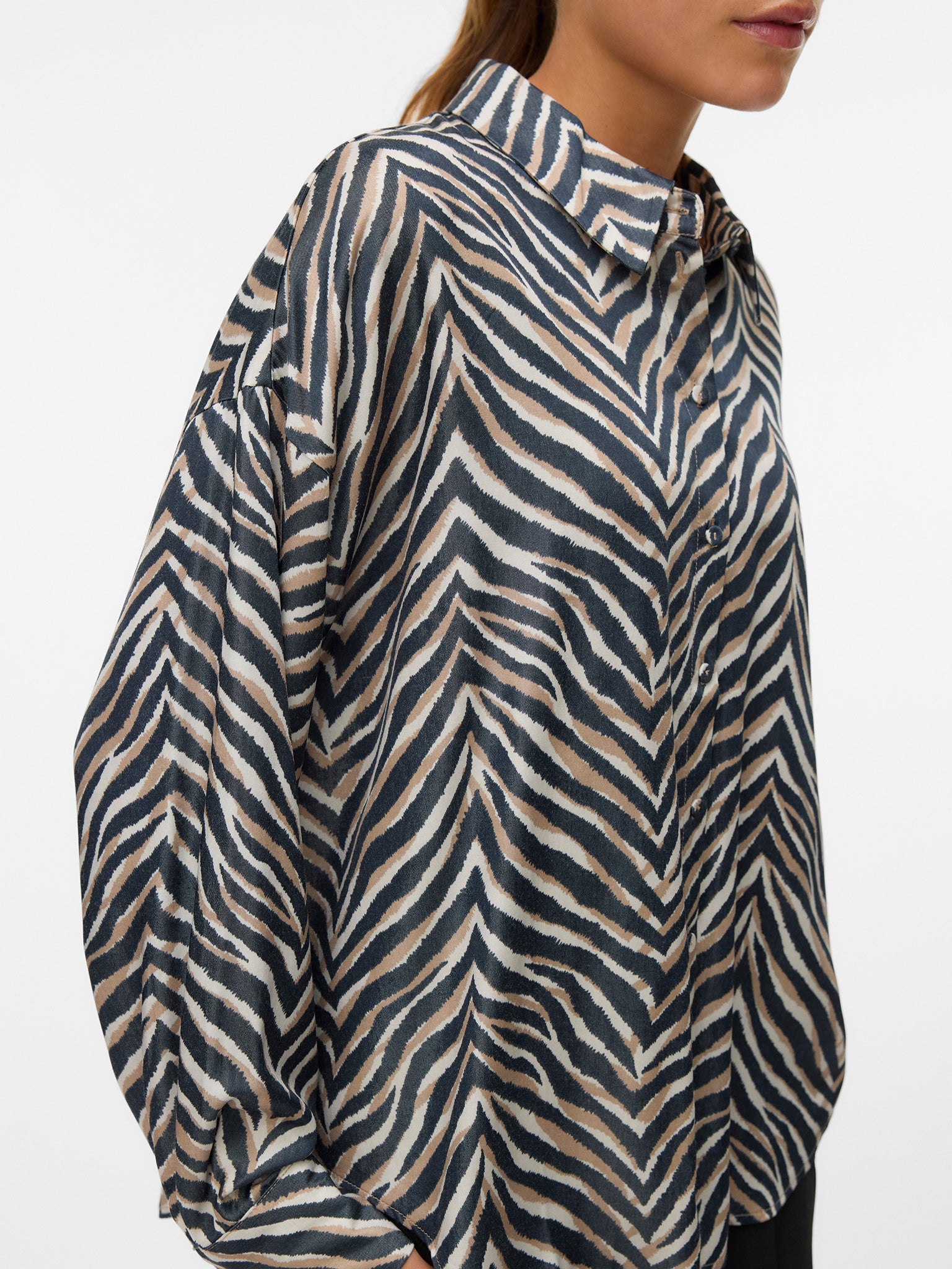 Γυναικείο πουκάμισο zebra VMVINA SONYA LS SHIRT WVN 10337393 | 10337393
