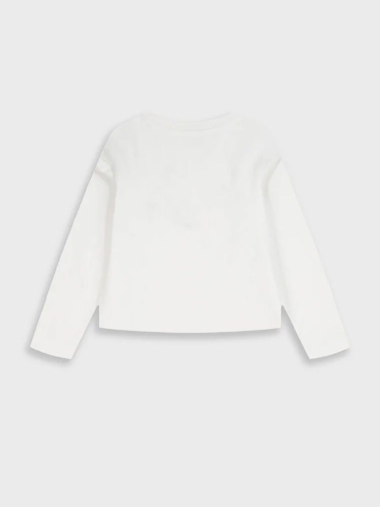 Εφηβική μπλούζα με κεντητές λεπτομέρειες | 16-226203-5