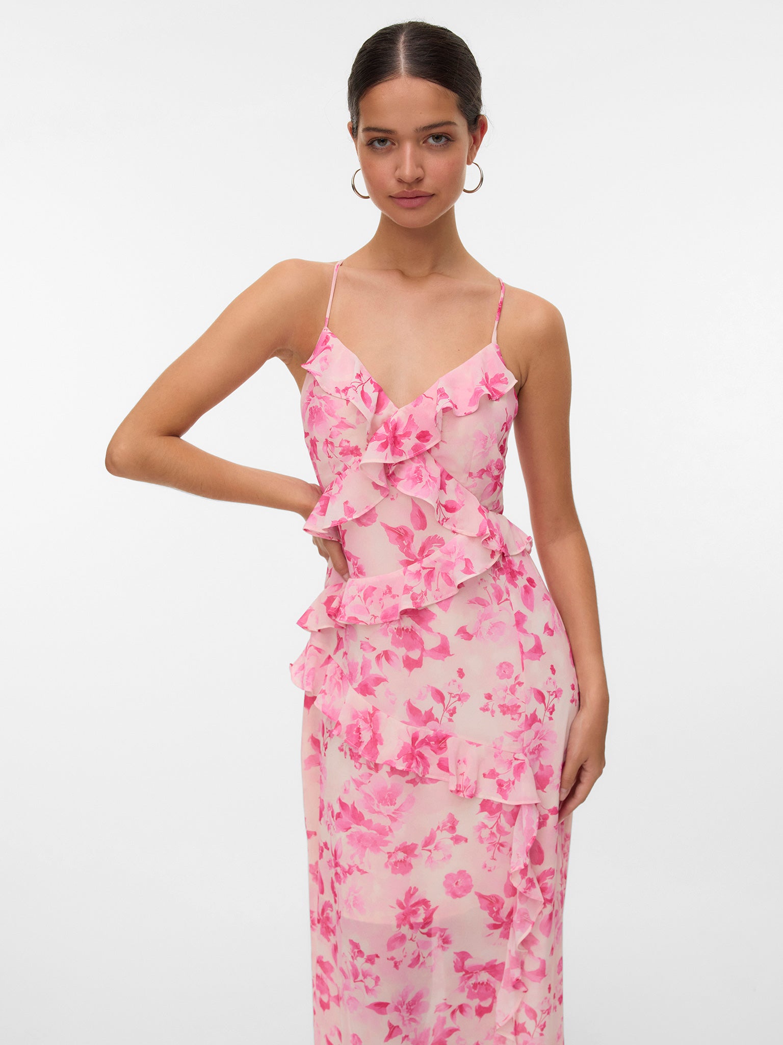Γυναικείο φόρεμα φλοράλ VMAMINA SINGLET DRESS WVN EXP 10334542 | 10334542