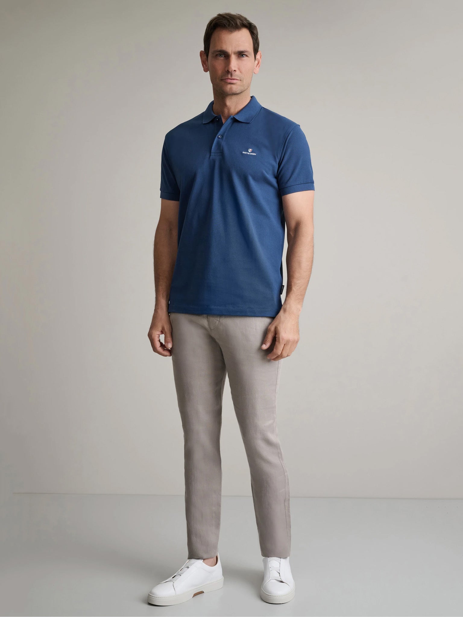 Ανδρικό polo atlantic blue 24GE.300.9 | 24GE.300.9