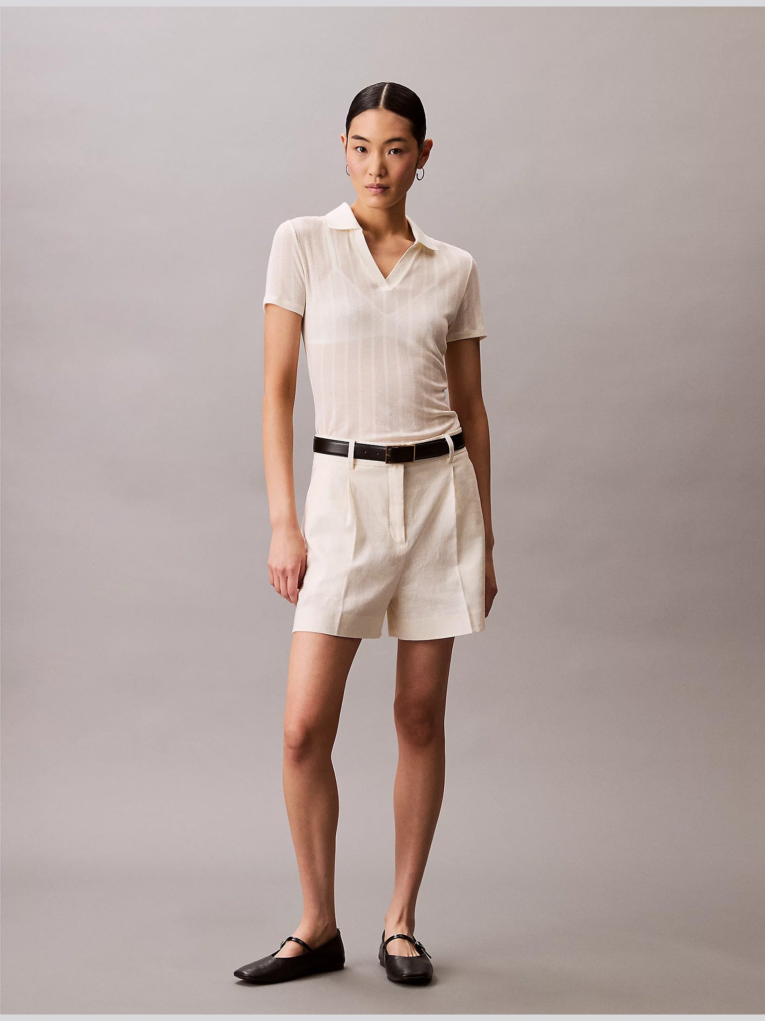 Γυναικεία μπλούζα polo POINTELLE SS POLO TOP LV047C210GYC9 | LV047C210GYC9