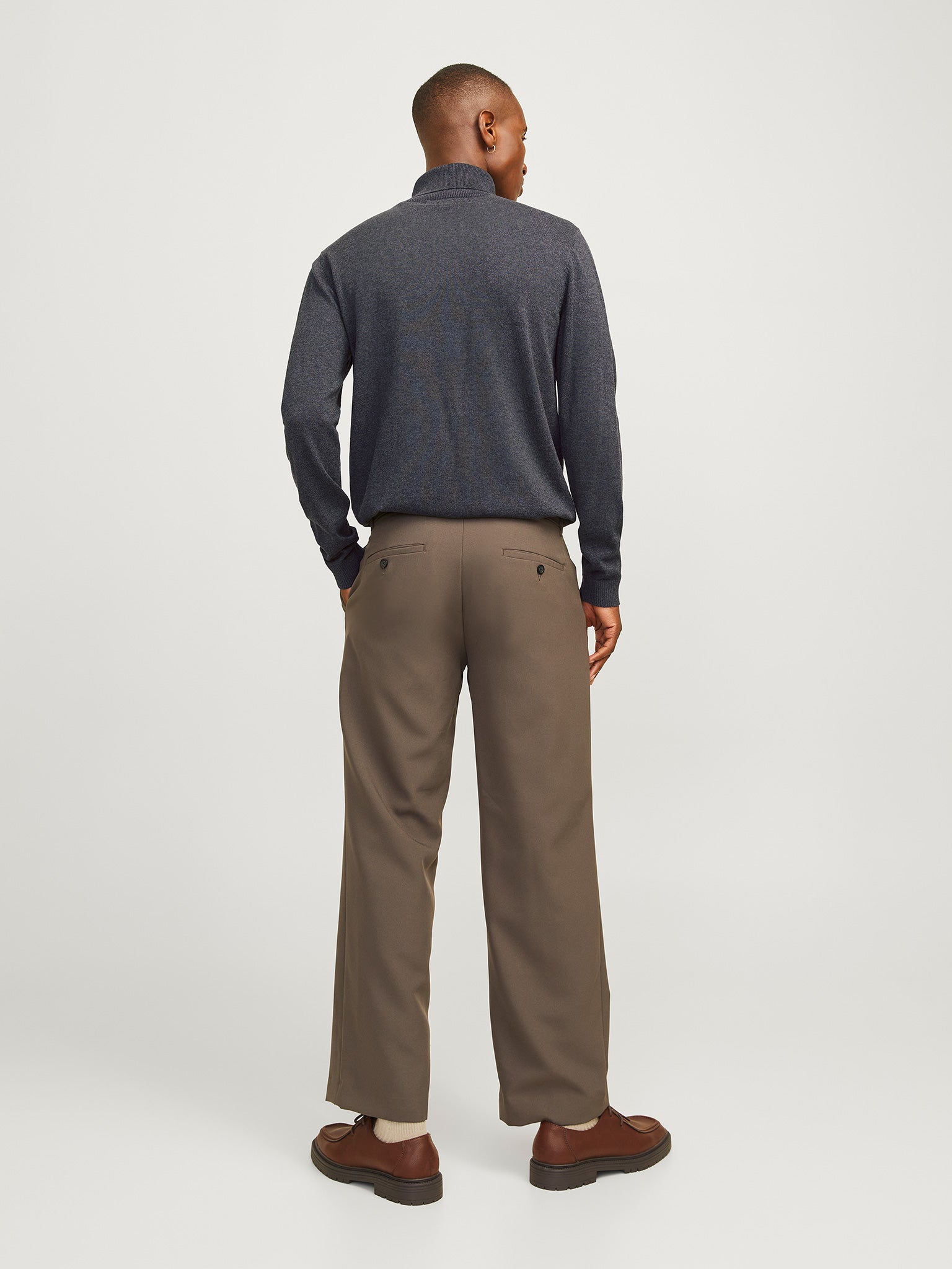 Ανδρική μπλούζα ζιβάγκο JJEBASIC KNIT ROLL NECK NOOS 12258051 | 12258051